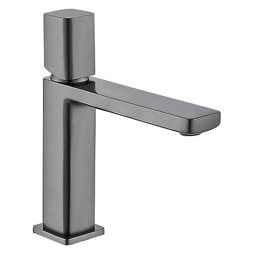 Grifo de lavabo moderno blanco monomando giratorio 360 grados para grifería de baño eficiente 7