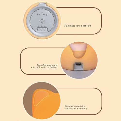 Veilleuse raton laveur lampe de chevet réglable intensité variable chambre enfant - 6