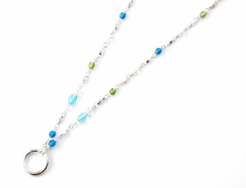 Image of Calabria Eyeglass Necklace Holder for Women - Beaded Glasses Chain with Secure Loop | Eyewear Holder Necklace for Glasses
