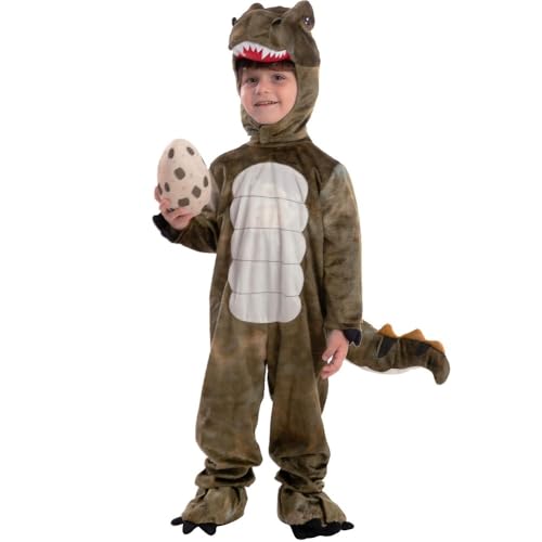 恐竜 コスプレ 子供 ハロウィン 仮装 着ぐるみ おもしろ ティラノサウルス コスチューム 動物服 リアル 本格 子供 キッズ 衣装 仮装 写真撮影 演劇 パーティー イベント 110 120 130 140 150 (ライトグリーン,110)