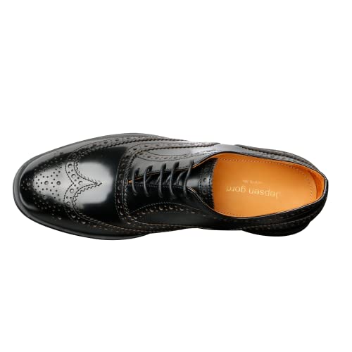 Image of Men's Leather Wingtip Derby Dress Shoes