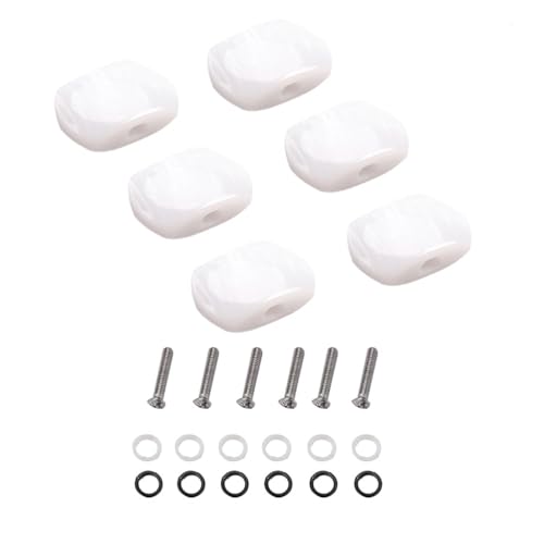 LIFKOME ペグ ギター 6連 エレキギター用 ボタン 交換部品用 使いやすい 楽器