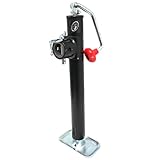 5,000 lb. Top Wind Ram Tubular Swivel Jack with Weld-on Pipe Mount. 15' Travel.