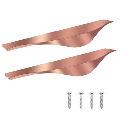 Image of VOLO 6 Inch Aluminium Kitchen Profile Handle - Sleek and Durable Handle for Modern Kitchen Drawers, Cabinets, and Furniture Pulls (128mm) (2, Rose Gold)