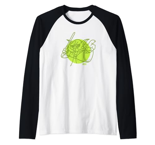 T-shirt Star Wars Yoda raglan fini les hauts de fans inconfortables et mal coupés
