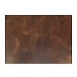 Hide & Drink, Leather Square (16 x 18 in.) for Crafts/Tooling/Hobby Workshop, Medium Weight (1.8mm) :: Bourbon Brown