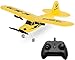 s-idee® 21002 Flugzeug Piper J3 FX803 Flieger Trainer rc ferngesteuert mit 2.4 Ghz Technik mit Lipo Akku