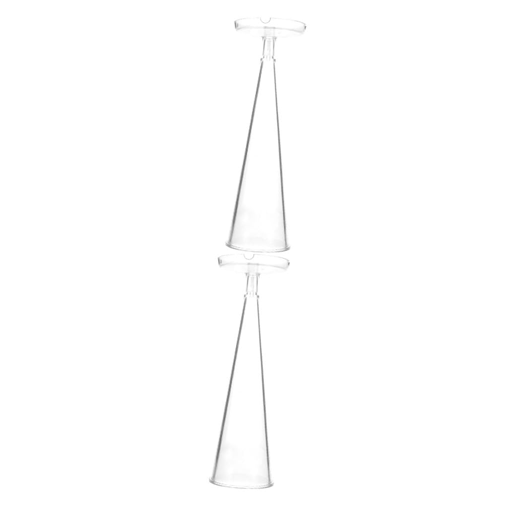 Uonlytech 2 Piezas Molde de vela cónica forma moldes molde de vela aromática soja cono molde para portavelas de té molde portavelas fabricación de velas el plastico