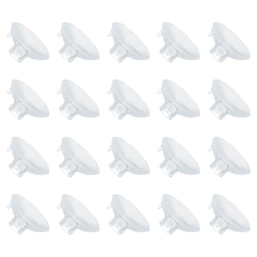 QUARKZMAN 20Pcs Ventosas para Acuario, Soportes para Tubos De Aire De 6mm, Abrazaderas para Tubos, Ventosas para Tubos De Aire para Tubos De Aire De ID para Peceras, Transparentes