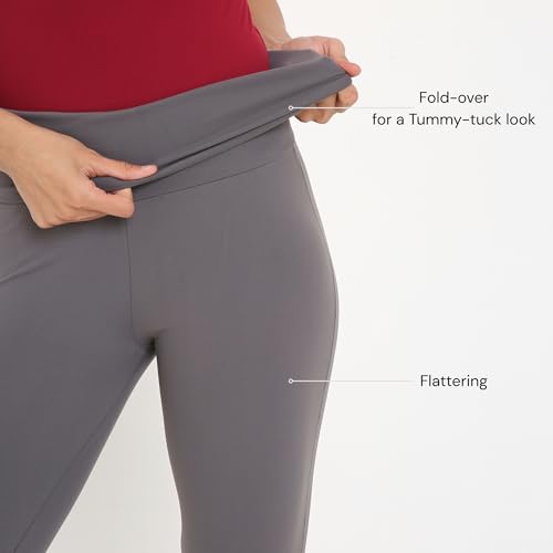 Image of Terractive Cuddle Flares for Women | TerraSoft Ultra Soft, Super Stretchy & Sweat-Wicking Flare Pants | High-Waist Tummy Tuck Workout & Lounge Pants