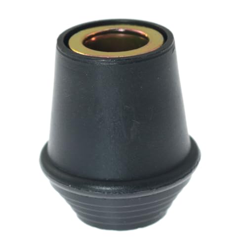 RLECS - 2 juegos de patas para bombo con tacos antideslizantes de goma y tuercas de fijación, diámetro 1,3 x 1,14 pulgadas, accesorios profesionales para instrumentos musicales miniatura 4