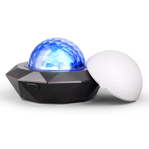 SEBRUANC Discokugel Mini Discolicht Partylicht 500mAh Eingebauter Akku USB C Musikgesteuert licht DJ Kugel Ball mit Nachtlicht für Parties Kinder Geburtstag Weihnachten Geschenk