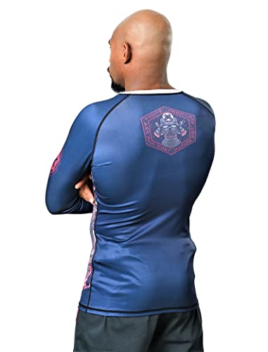 Ronin Imperial Commander Rash Guard for Men –Long-Sleeve MMA Swim BJJ Rash Guard4