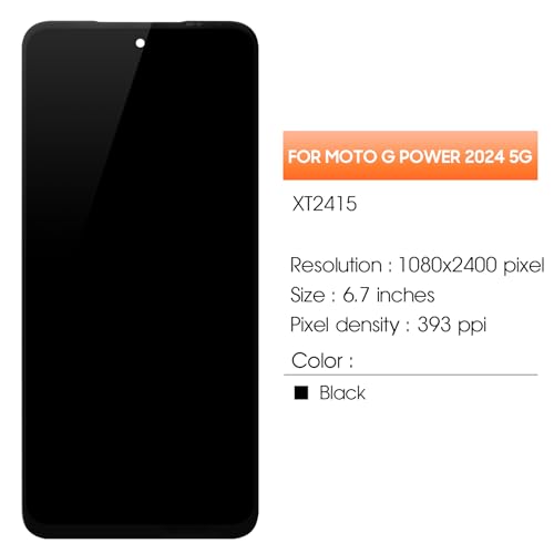 Image of AGCUT for Moto G Power 5G 2024 Screen Replacement for Moto G Power 2024 LCD Display XT2415 XT2415-1 LCD Digitizer Touch Screen Assembly Repair Part