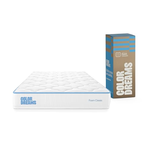La mejor selección de Colchones Individuales en Oferta de esta semana. 48 COLORDREAMS Colchón Individual Classic Foam 18 cm | Memory Foam | Firmeza Media | Hipoalergénico y antiácaros | Transpirable | 100x190 cm | Colchones en Caja | 5 años de...