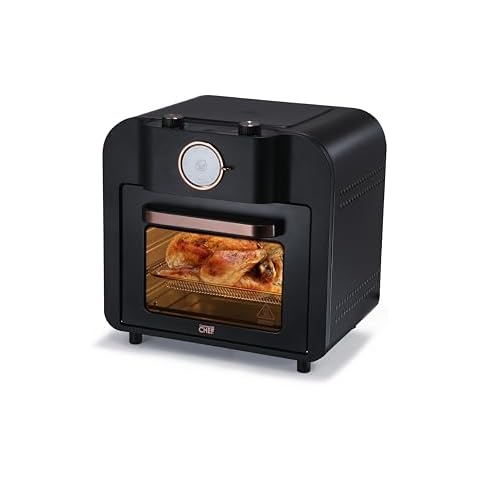 COMMERCIAL CHEF Air Fryer Multi-Oven, 17-QT Multifunctional & Multi Level Air Fryer with Bake, Broil, Roast, Warm & Toast for Rotisserie Chicken, Pizza & More, 1500 Watt Air Fryer Oven Cover