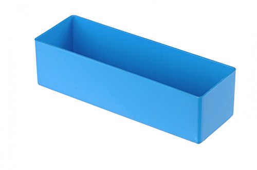 Hünersdorff Einsatzbox aus hochschlagfestem Polystyrol (PS), Maße: 162 x 54 x 45 mm, Farbe: blau