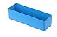Hünersdorff Einsatzbox aus hochschlagfestem Polystyrol (PS), Maße: 162 x 54 x 45 mm, Farbe: blau