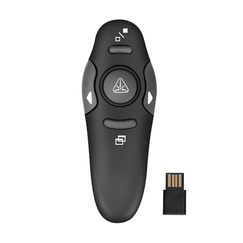 Apresentador Laser de Slides Sem Fio Controle Remoto para PowerPoint Caneta Passador de Slides para Palestras e Reuniões