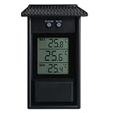 LCD Digitale Innen/Außen Wasserdichte Garten Treibhauswandtemperatur Messung Maximal Min Wertschöpfung