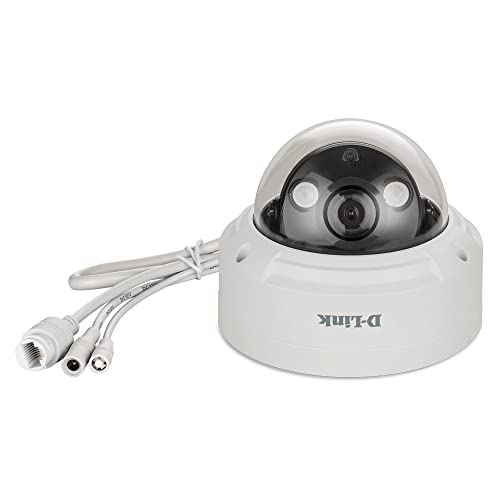 Image of D-Link Vigilance 4 Outdoor PoE Dome Security Camera, H.265, IP66, IK10, Motion Detection & Night Vision, Business Home Surveillance Network System (DCS-4614EK)
