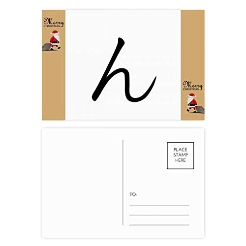 Cartes postales remerciement Père Noël Hiragana pour dire merci à vos proches facilement