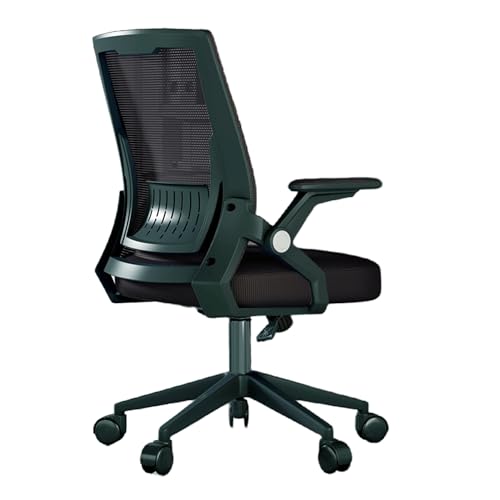 FUKEFUZ Silla Escritorio Oficina,Silla Ergonomica Juvenil Soporte Lumbar,Espalda Malla Transpirable,Silla Giratoria Altura Ajustable Reclinable,para Computadora,Casa,Estudio,Dormitorio (Negro,B)