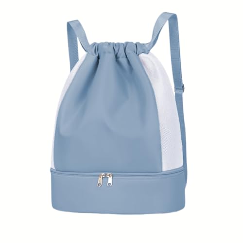 Mochila Bolsa Treino Academia Esportiva Passeios Tipo Saco (Azul)