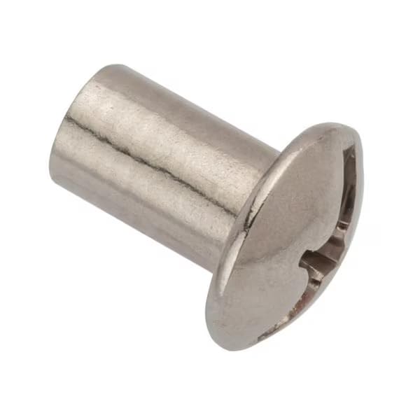 Barrel Bolt, 1/4"-20, 1/2 in BRL Lg, 5/16 in BRL Dia, 316 Stainless Steel Plain, 5 PK