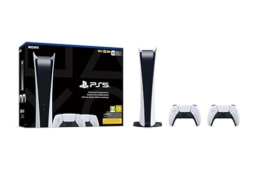 Playstation 5 Digital Consola + 2 Mandos Inalámbrico Dualsense blanco | Ya disponible en tu tienda friki favorita! En mundofriki.es!
