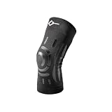 FLOKY Knee Support ginocchiera biomeccanica. Multisport. Stabilizza ginocchio e rotula. Protegge legamenti e tendine rotuleo. Supporto articolare. Riduce traumi e infezioni. (Nero, XS/S, Destro)