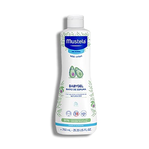 Mustela Babygel Baño Espuma 750 Ml. Válvula Dosificadora, Abs, Negro, One Size