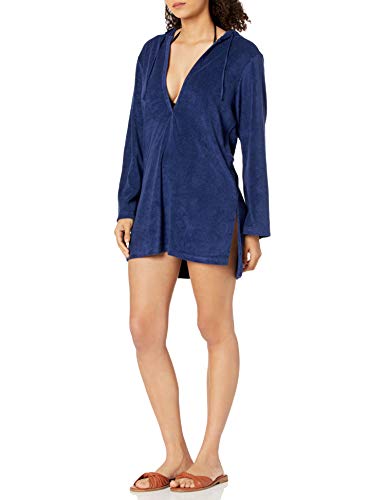 Túnica Splendid azul mujer talla grande vestido playero ligero ropa casual chic