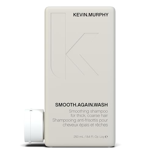 KEVIN.MURPHY SMOOTH.AGAIN WASH - Frizz Control Shampoo - For Thick, Coarse & Unruly Hair - Moisturising Shampoo for Hair Hydration - Sulphate & Paraben Free - 250 mL / 8.4 fl oz