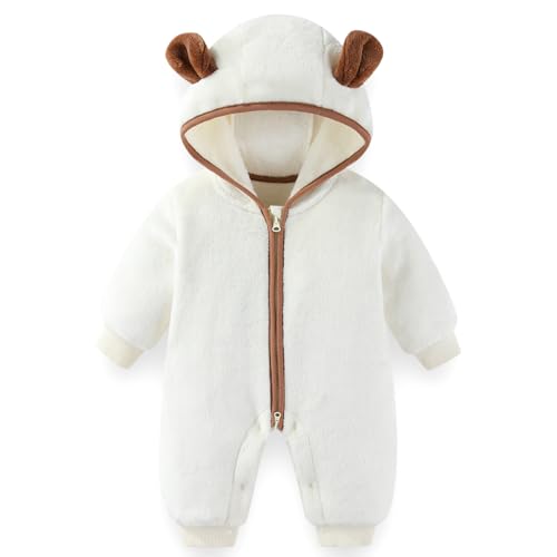 Fairy Baby Newborn Bear Outfit Thin Fleece Jumpsuit
