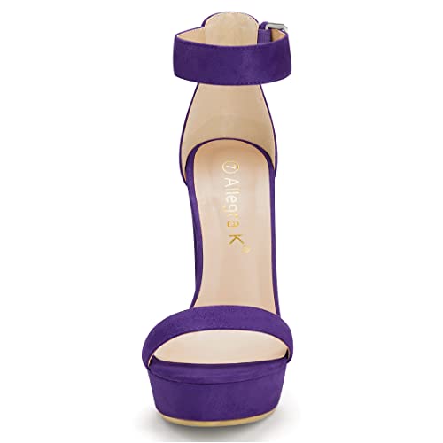 Image of Allegra K Women's Platform High Heel Ankle Strap Chunky Heels Sandals
