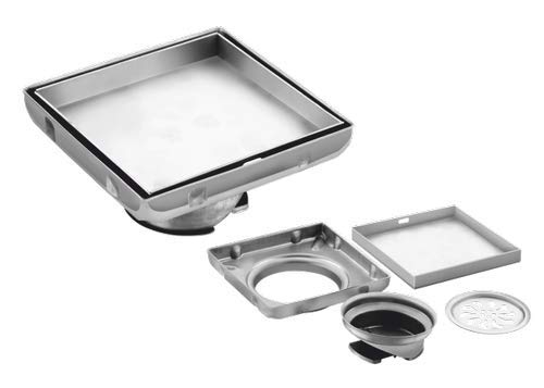 AVOQ DRAINS Marble Tile Stone Insert Floor Drain with Anti-Cockroach ...