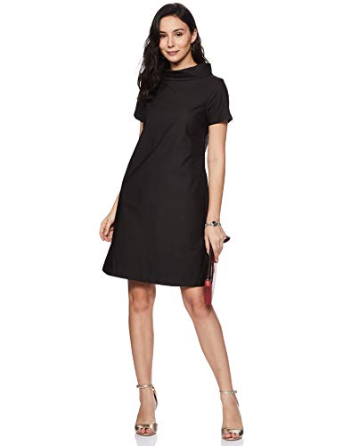 Image of Amazon Brand - Symbol Women's Cotton Shift Knee-Length Dress