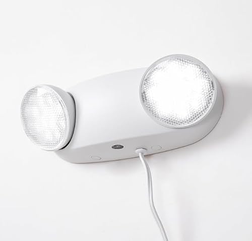 GZRUIYANG LED Emergency Lights with Battery Backup, Commercial Emergency Light Fixtures for Business Home Power Failure Emergency Exit Sign Lighting with 1.0 Meter Plug in Cord AC120V - Thumbnail 2