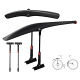 Juego Guardabarros Bicicleta para Raleigh Airlite Amelia Bighorn Cadent Cadent FT1 Capri,Ajustable Guardabarros Delantero y Trasero Defensas Ciclismo Bicicleta Accesorios,Road Bike