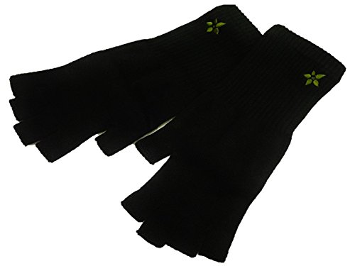 オリーブサラ 指なし手袋 （指先カット手袋） 男性用 メンズ (ブラック)