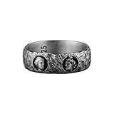 Anillos inspirados en la escultura griega, joyería de arte griego antiguo, anillos de plata hechos a mano, anillo de mitología, regalo para amantes de la historia, anillos tradicionales para hombres
