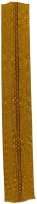 Nylon Invisible Zippers for Sewing, Multi-Color, #3 Size, 7-18 Inch Length, Crafting and Tailoring Projects (Golden Yellow, 12 Inch)