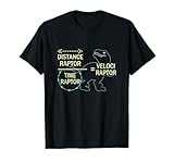 Velociraptor Physik Studienfach Optik Elektronenlabor T-Shirt