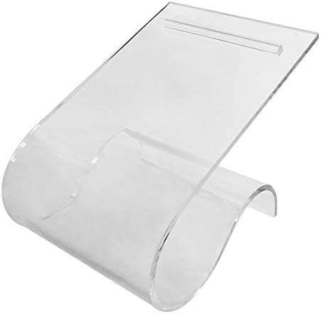 Prolinemax Clear Acrylic Double Shoes Rest Display Fixture Stand Retail Heels Slant Riser Holder