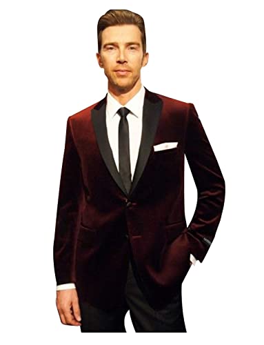 Veste blazer de soirée mariage homme veste en velours de smoking