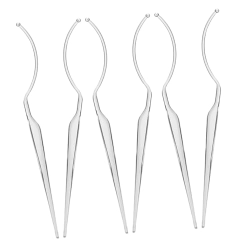 EPIGEIST Soporte Acrílico Transparente para Pestañas Postizas 6 Unidades Varilla Exhibidora para Aplicación y Exposición de Pestañas Accesorio Práctico para Maquillaje y Cosmetología