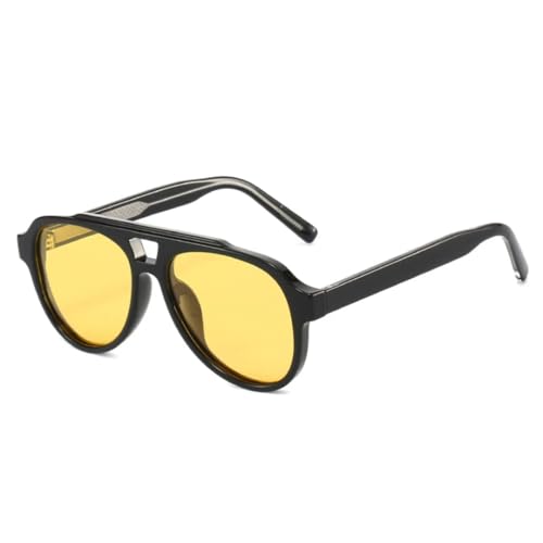 Lunettes de soleil rétro à double pont et verres dégradés UV400 pour hommes et femmes