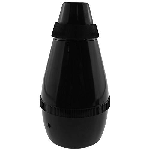 E-outstanding Trumpet Silencer Black Lightweight ABS Trumpet Straight Practice Cup Mute Silencer for...