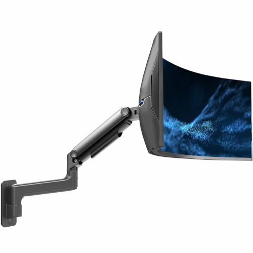 Image of VIVO Premium Ultrawide Monitor Counterbalance Wall Mount for 40 inch Screens up to 44 lbs, Full Motion, Max VESA 100x100, Black, MOUNT-V100E